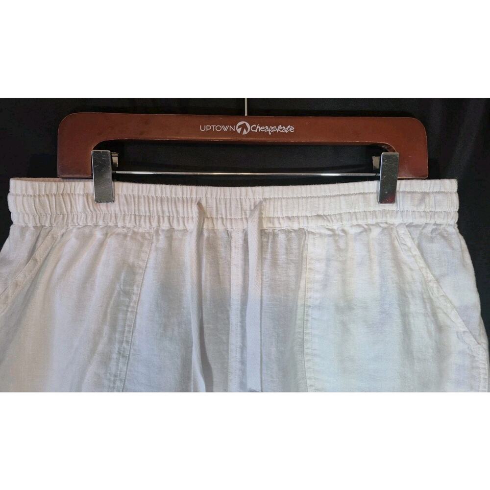 Sold! Quince European Linen White Shorts Large - Picture 4 of 9